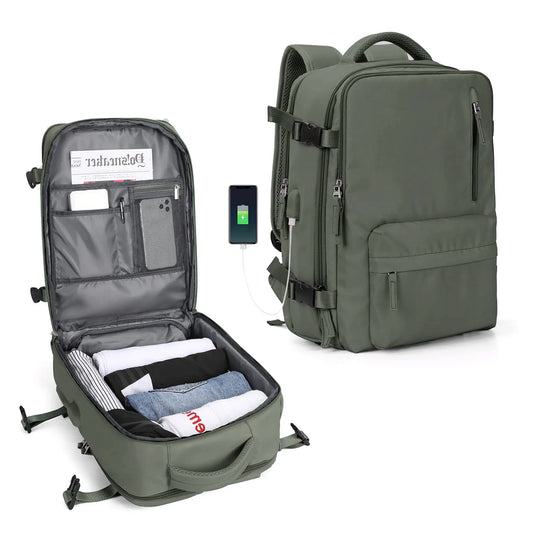 Mochila de viaje BP31 impermeable maleta de mano 40L Verde