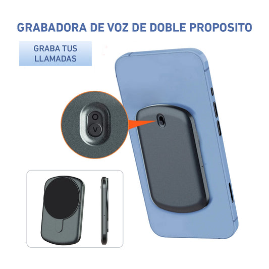 Grabadora de voz 8GB activación de voz A1V magnetica larga duración