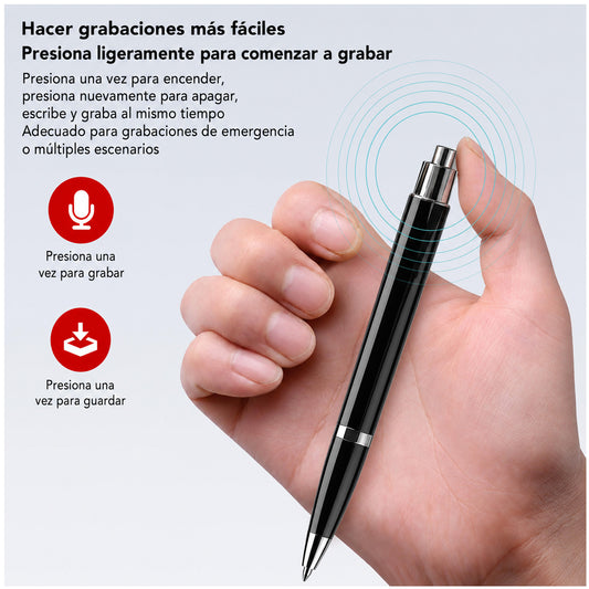 Grabadora de voz Q90K espía tipo lapicero 8GB