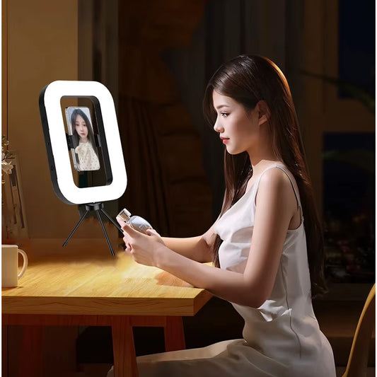 Aro de luz led portátil para celular fotografía universal YM200