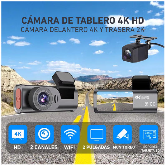 Cámara vehícular D28W pantalla digital 1080P DVR wifi auto carro