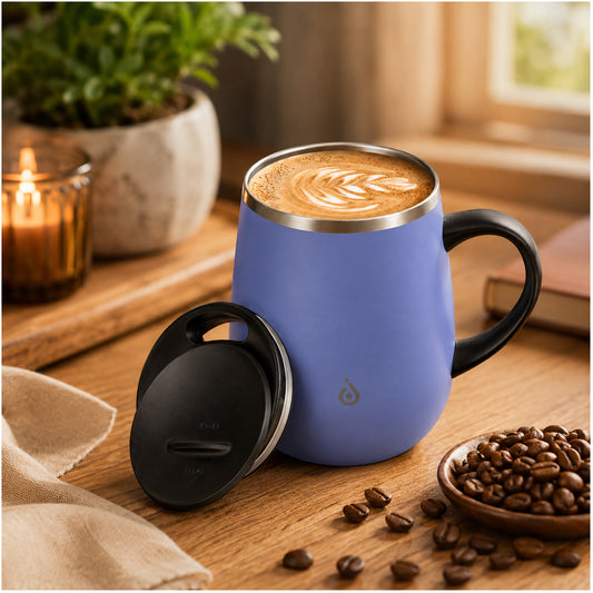 Taza térmica aislada 16oz Ideus acero inoxidable antiderrames Lila MUG01