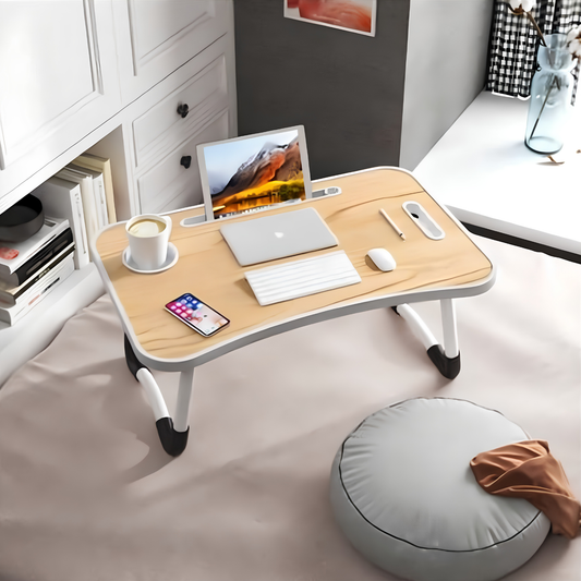Mesa plegable para laptop sofá cama multiusos con cajón DK01 - Beige