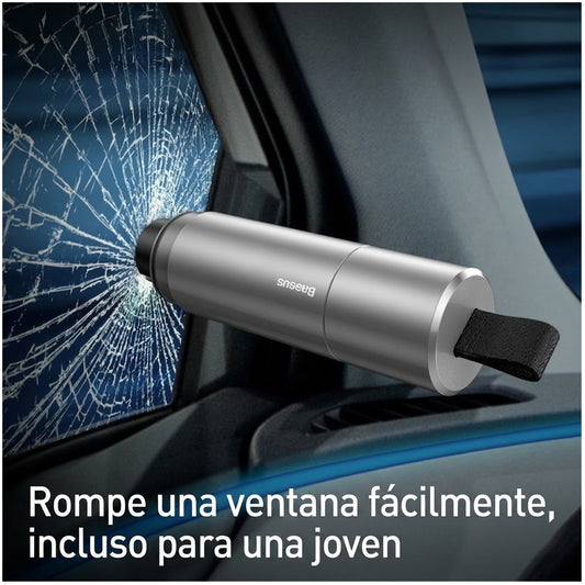 Martillo de seguridad rompe ventanas y corta cinturones Baseus CRSFH-0G