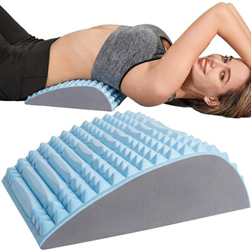 Cojín masaje respaldar lumbar corrector postura BSP02 Azul