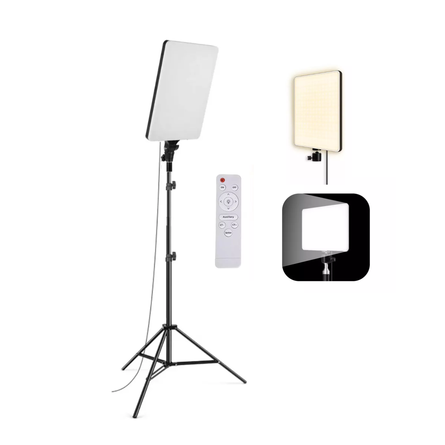 Panel de iluminación LED 10 pulgadas Ra96+ y trípode MM-240B