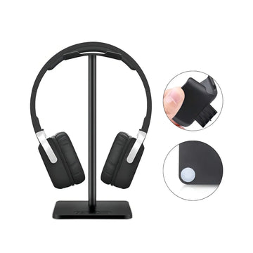 Soporte de Audífonos Auriculares para Escritorio Negro Gamer HS01