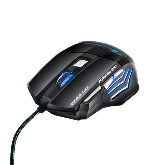 Mouse iMICE Gamer ergonómico Led con cable USB 7 botones X7